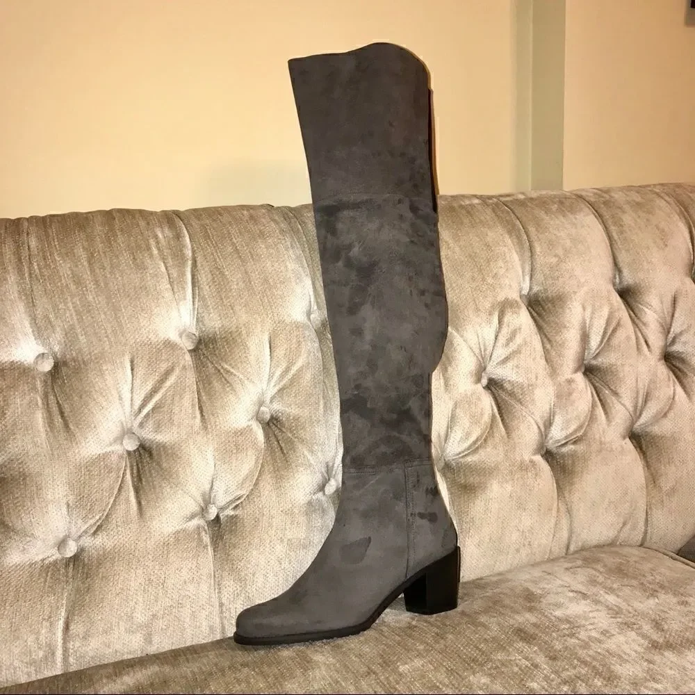 Stuart Weitzman Hitest Over-The-Knee Leather Boots